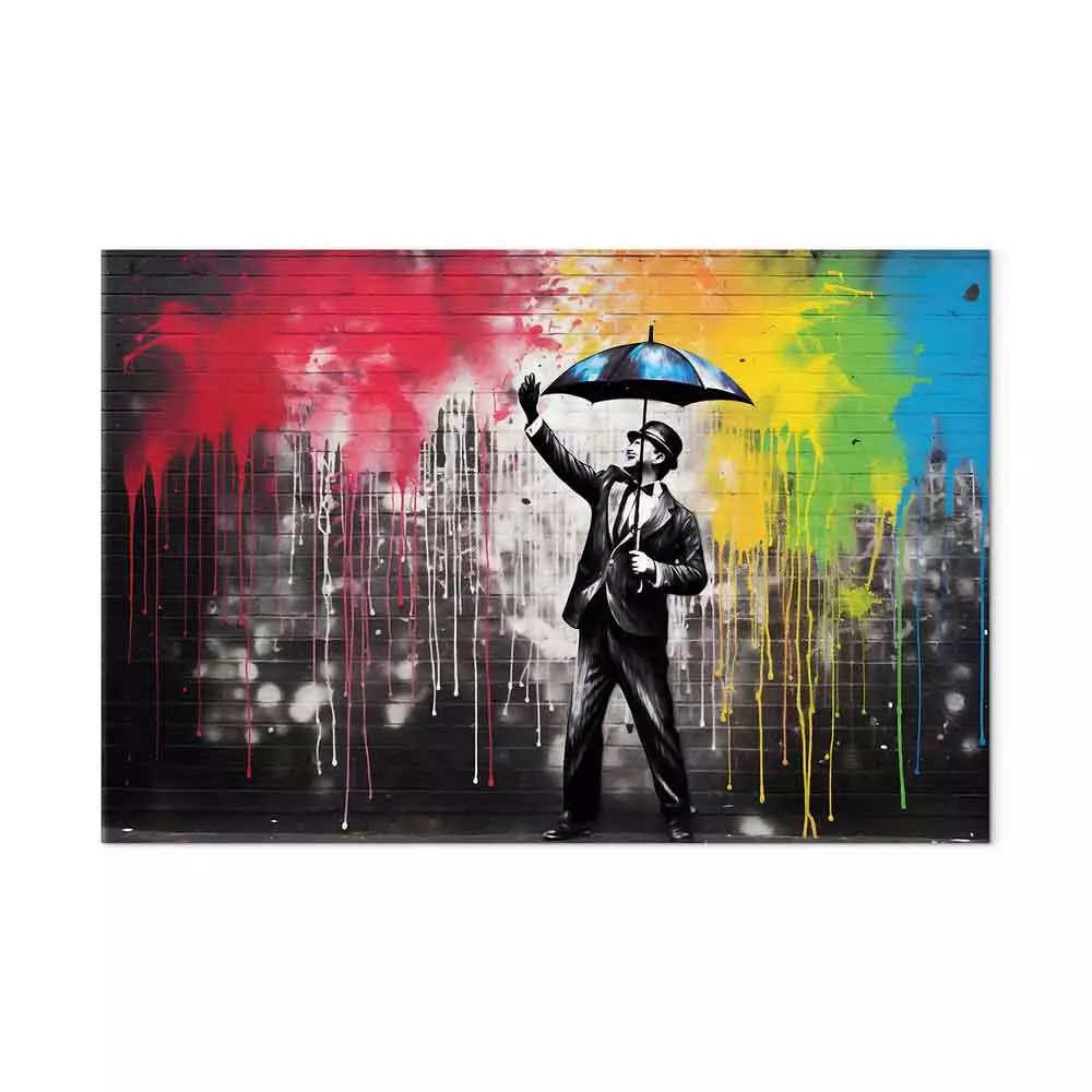 Art Work Singin' in the Rain - Colorful Graffiti in the