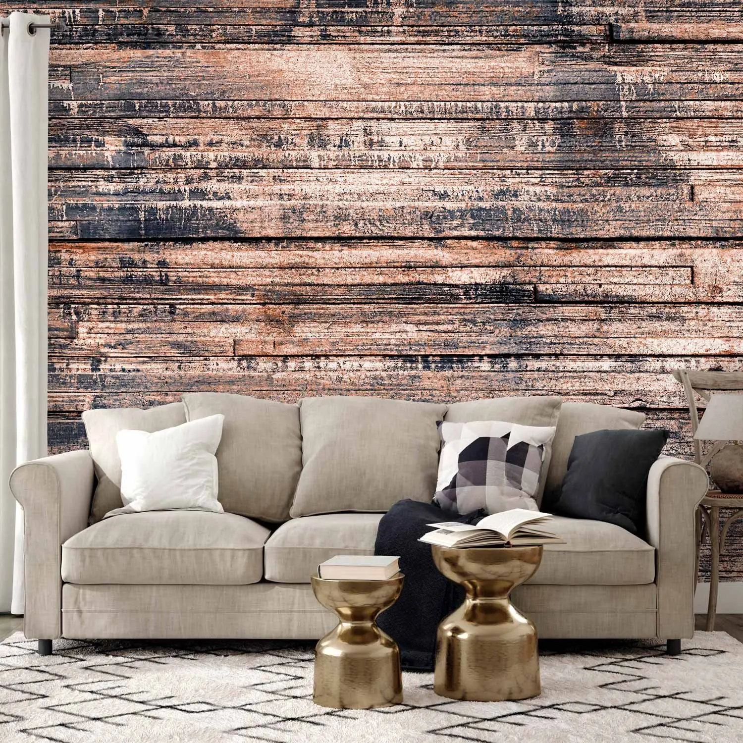 old wooden wall wallpaper
