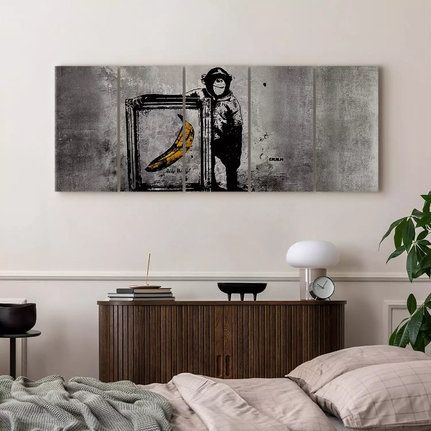 肉筆☆油絵☆F20号『シーソー(平等）を望む子供たち』Banksy/模写