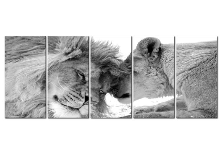 Canvas Lion's Love I