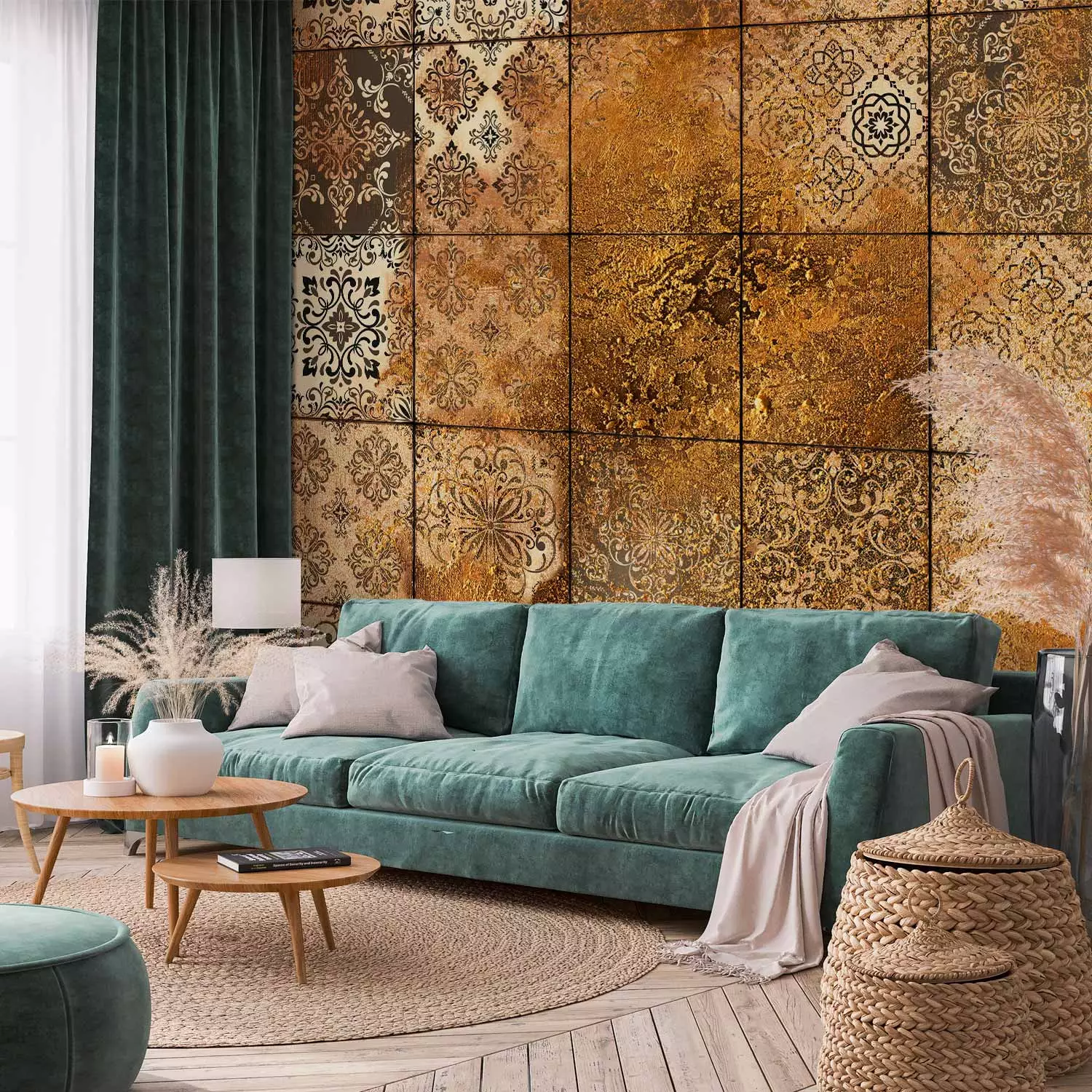 Photo Wallpaper Old Tiles