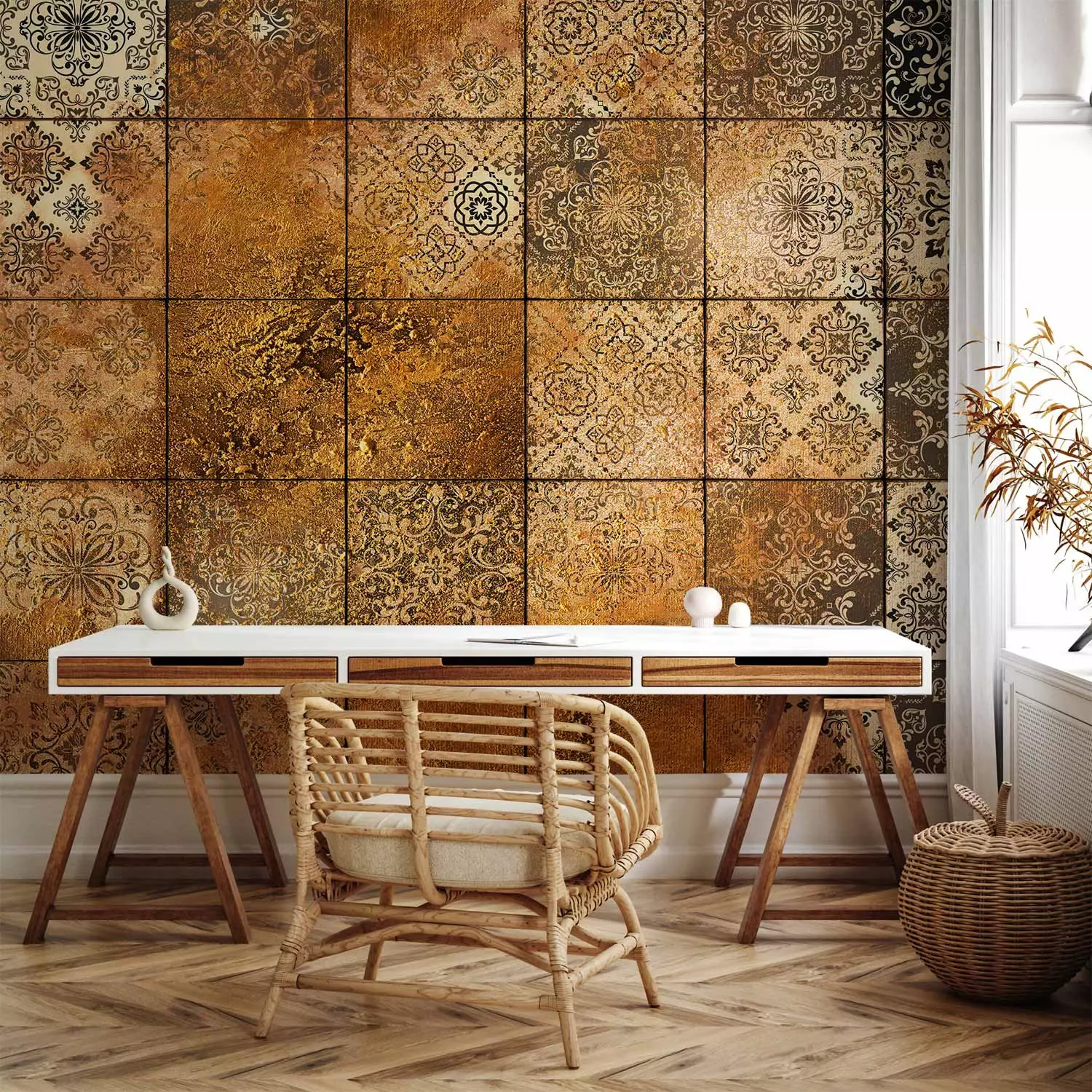 Photo Wallpaper Old Tiles