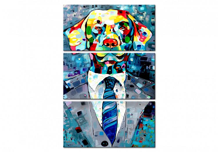 Canvas Dog in a Suit (3 Parts)