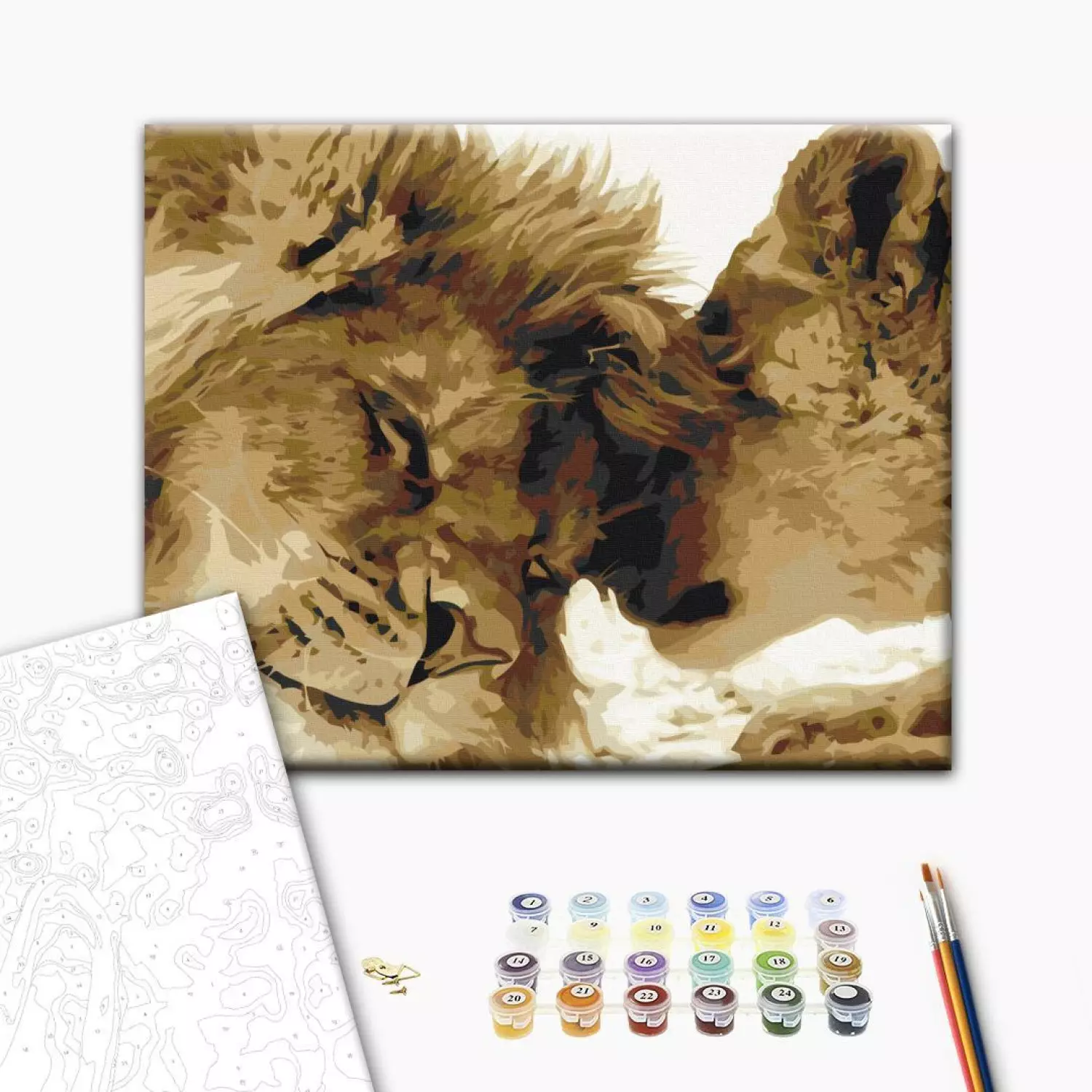 Paint by number Lions In Love