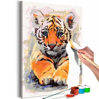 Paint by numbers for adults Baby Tiger - bimago