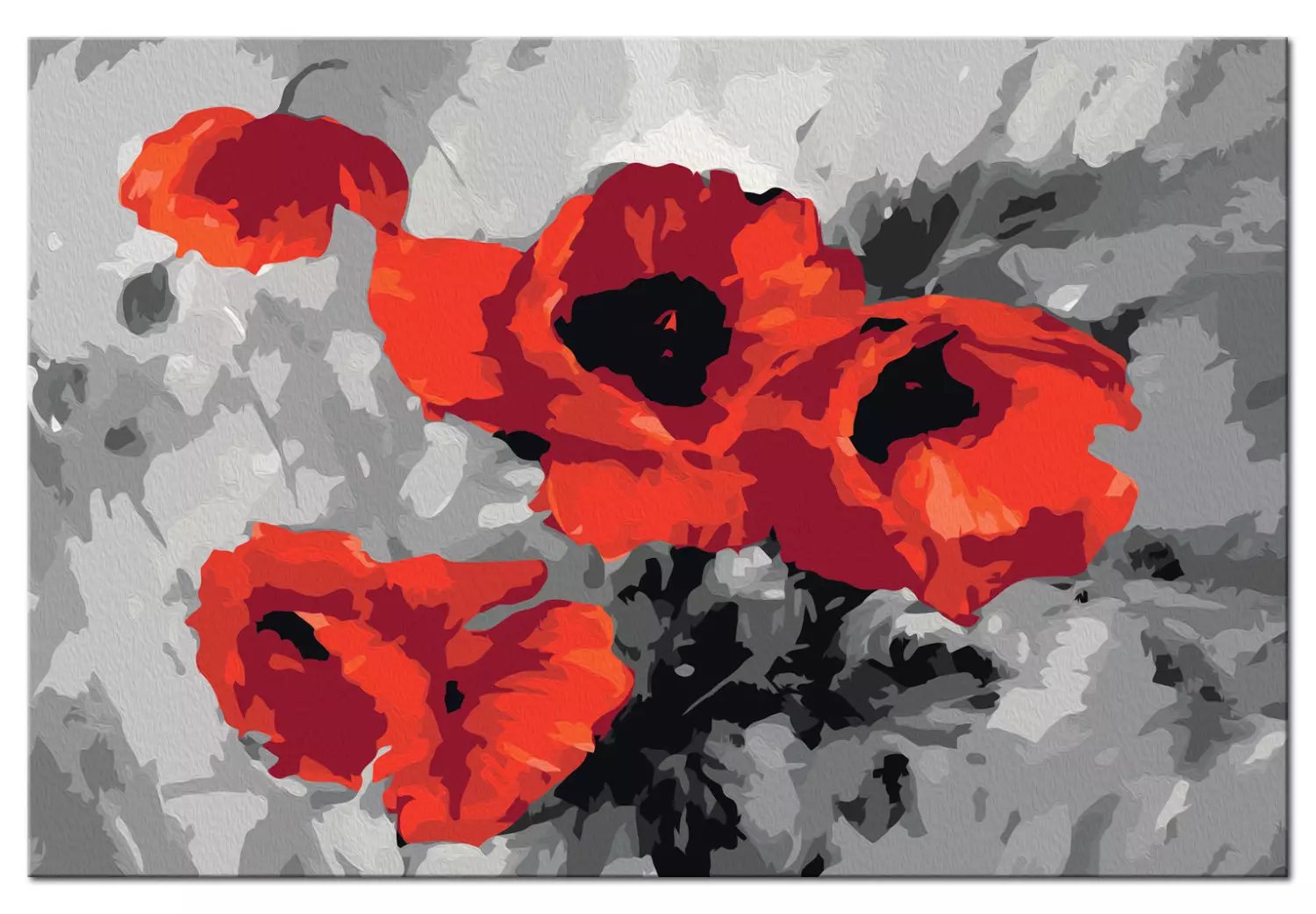 Paint by number Bouquet of Poppies