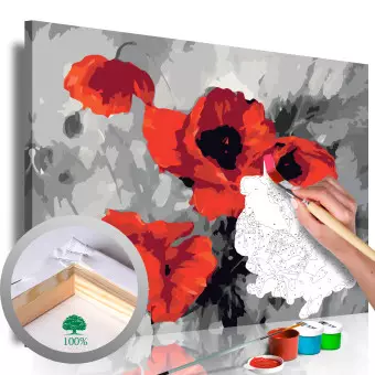 Paint by number Bouquet of Poppies