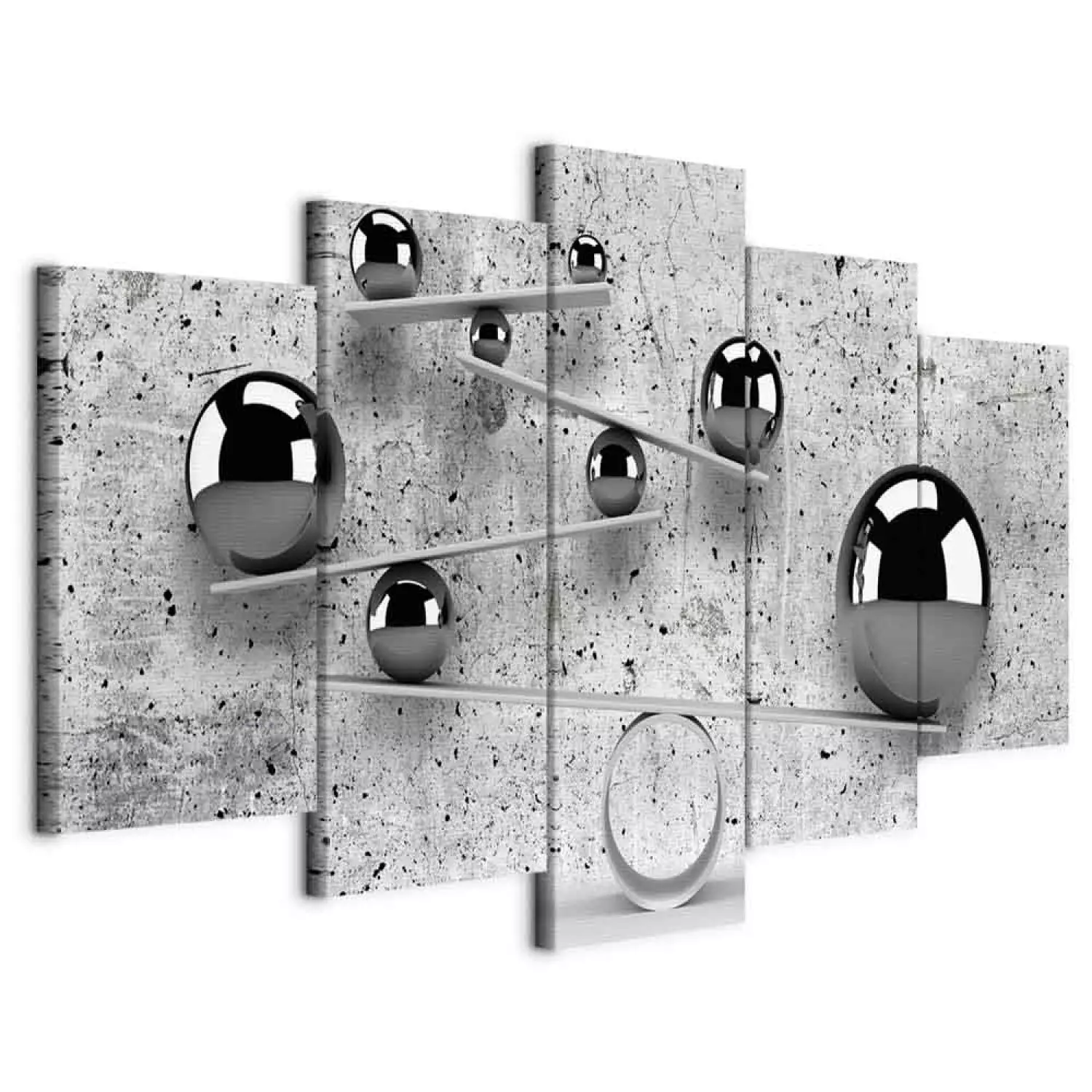 Canvas Balls and Concrete (5 Parts) Wide