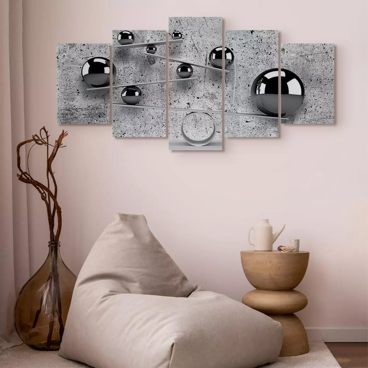 Canvas Balls and Concrete (5 Parts) Wide