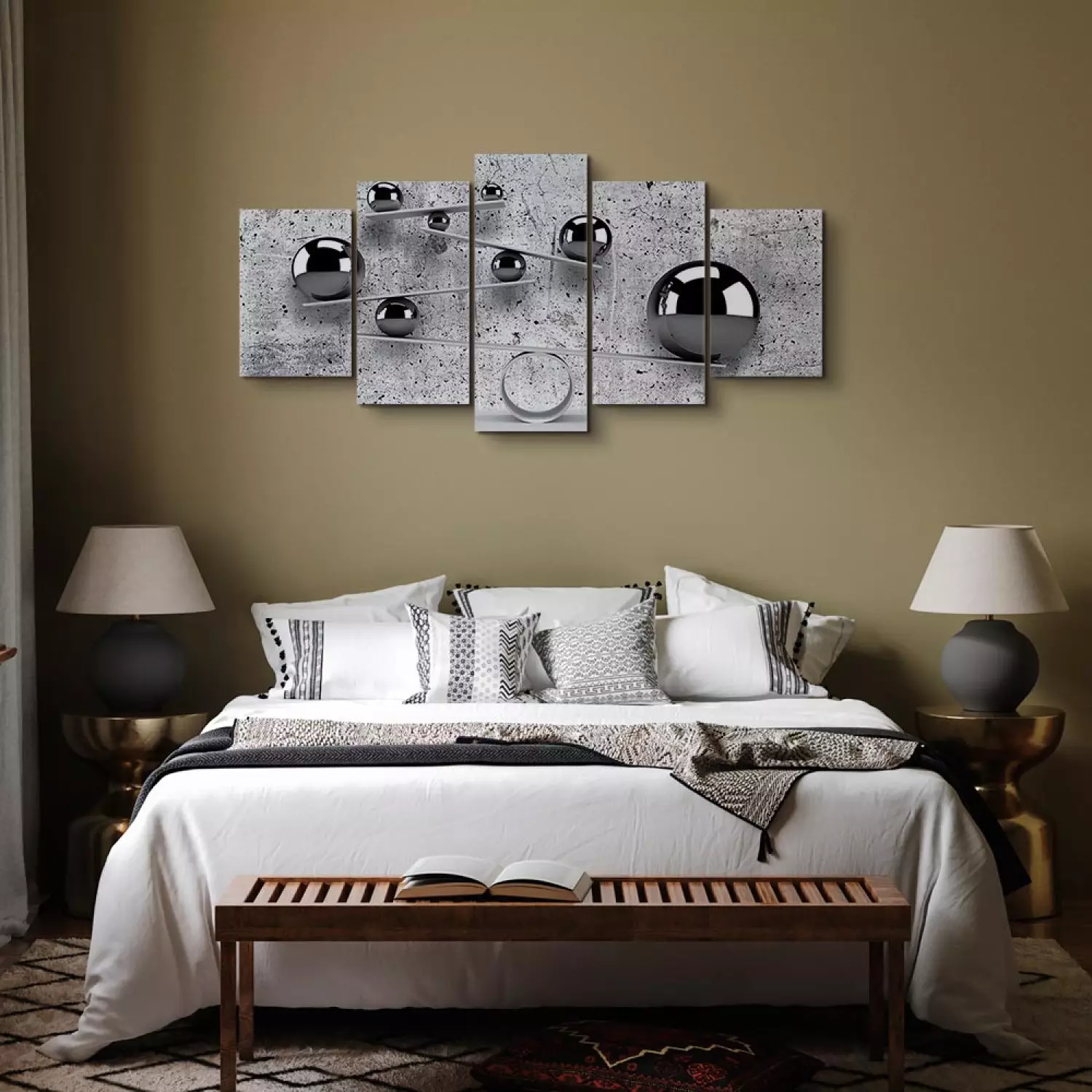 Canvas Balls and Concrete (5 Parts) Wide