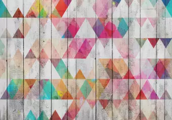 Photo Wallpaper Rainbow Triangles Wallpaper Cropper