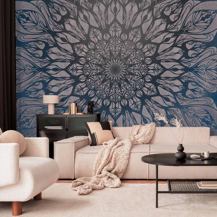 Wall Mural Spider Web (Blue)