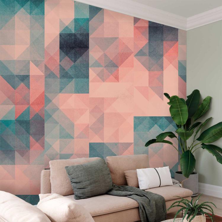 Wallpaper Magma Pixels (Green and Pink)