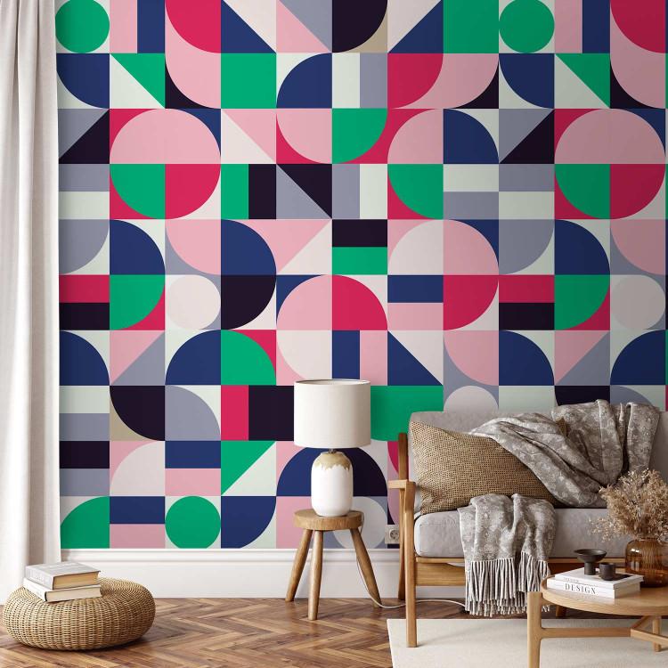 Wallpaper Magma Geometric Mosaic (Colourful)