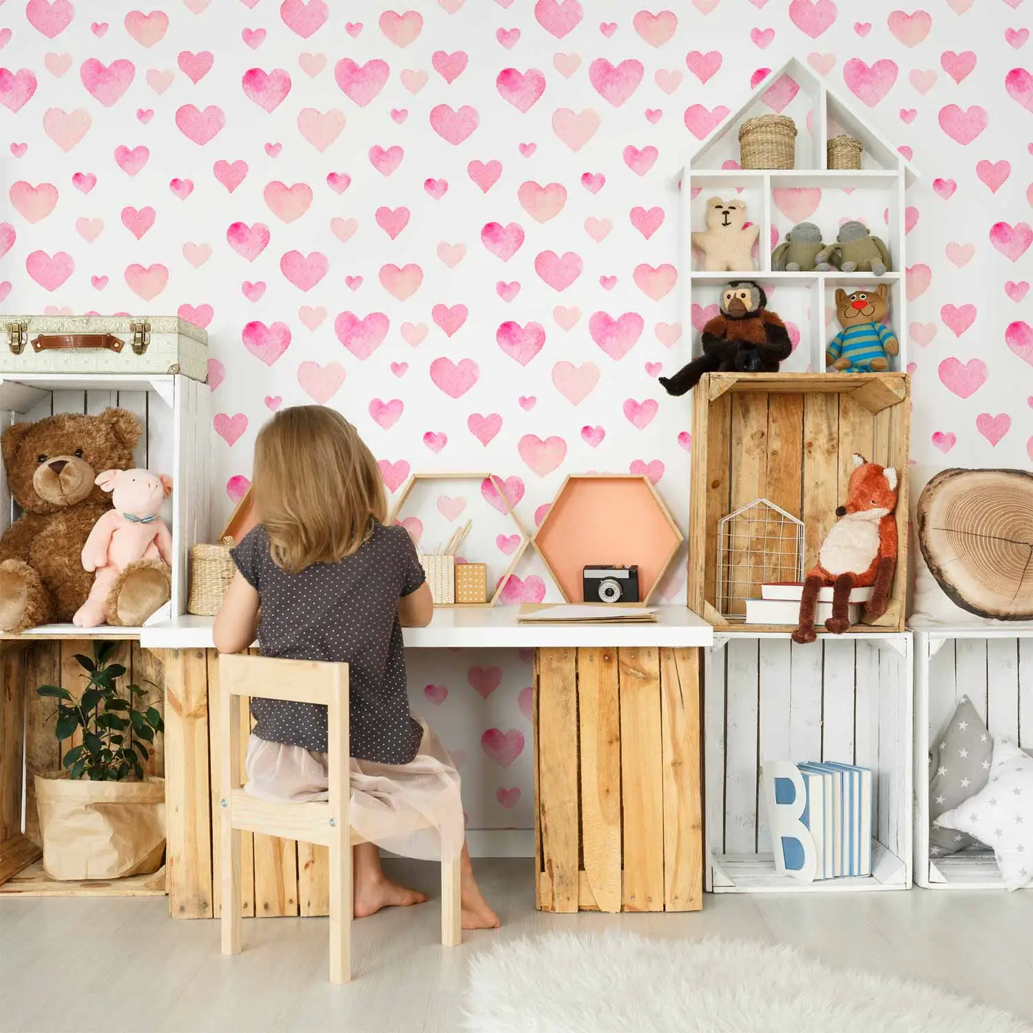 heart wallpaper bedroom