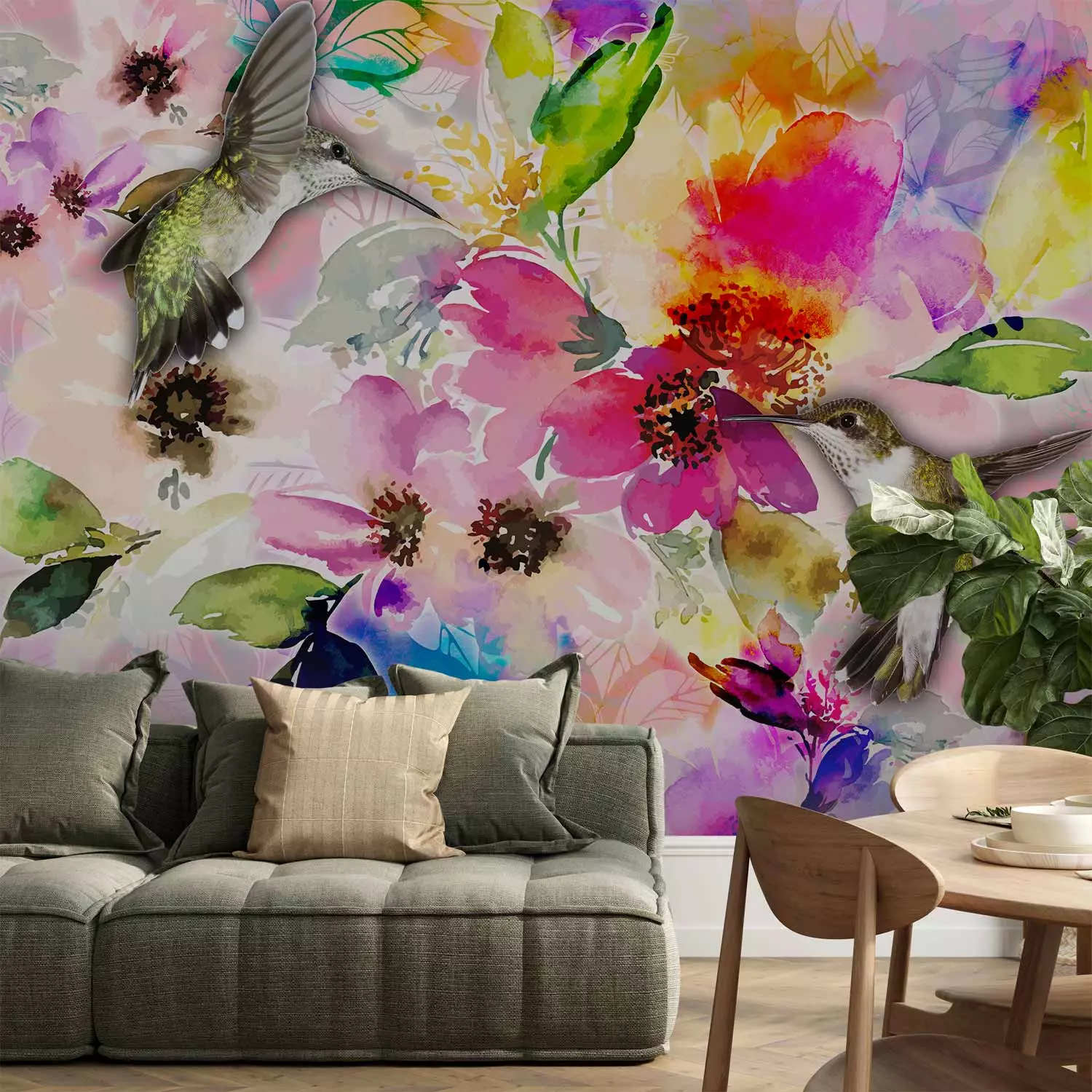 wall mural colours of nature - bimago