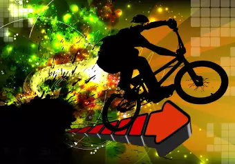Photo Wallpaper Bicycle Tricks Wallpaper Cropper