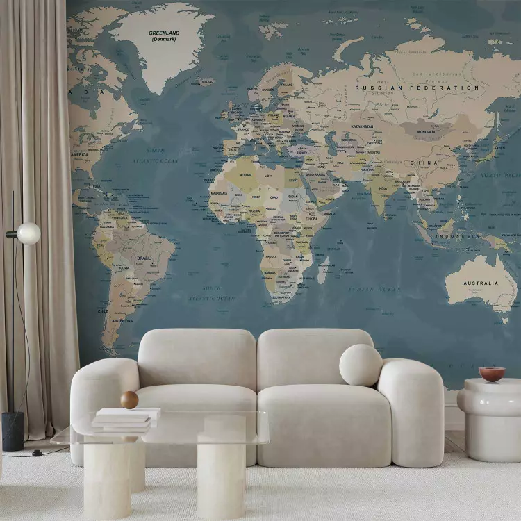 Wall Mural Vintage World Map