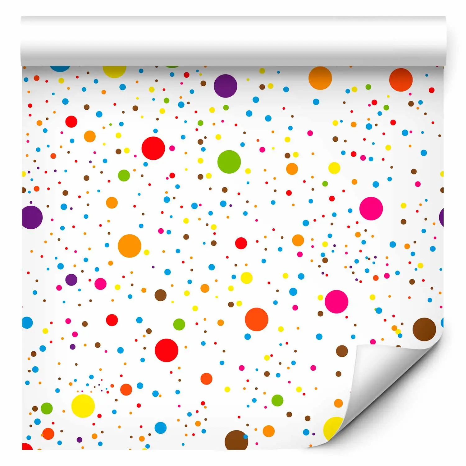 rainbow polka dot wallpaper