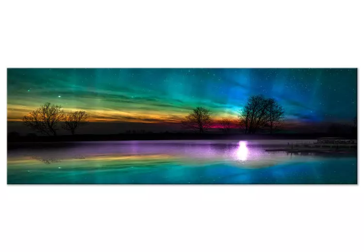 Canvas Rainbow Aurora (1 Part) Narrow