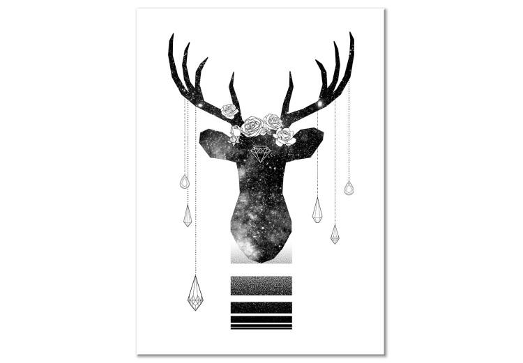 Canvas Abstract Antlers (1 Part) Vertical