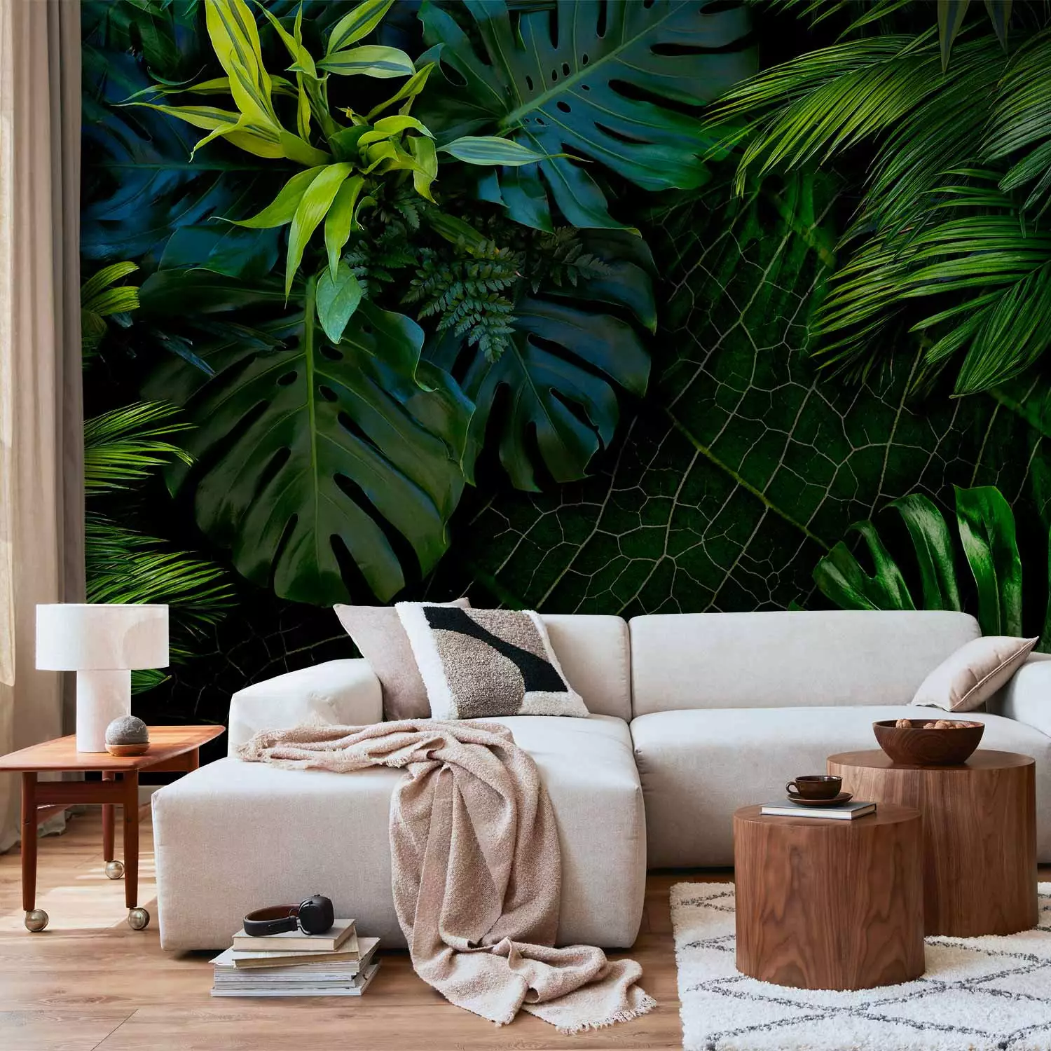 Wall Mural Dark Jungle - bimago