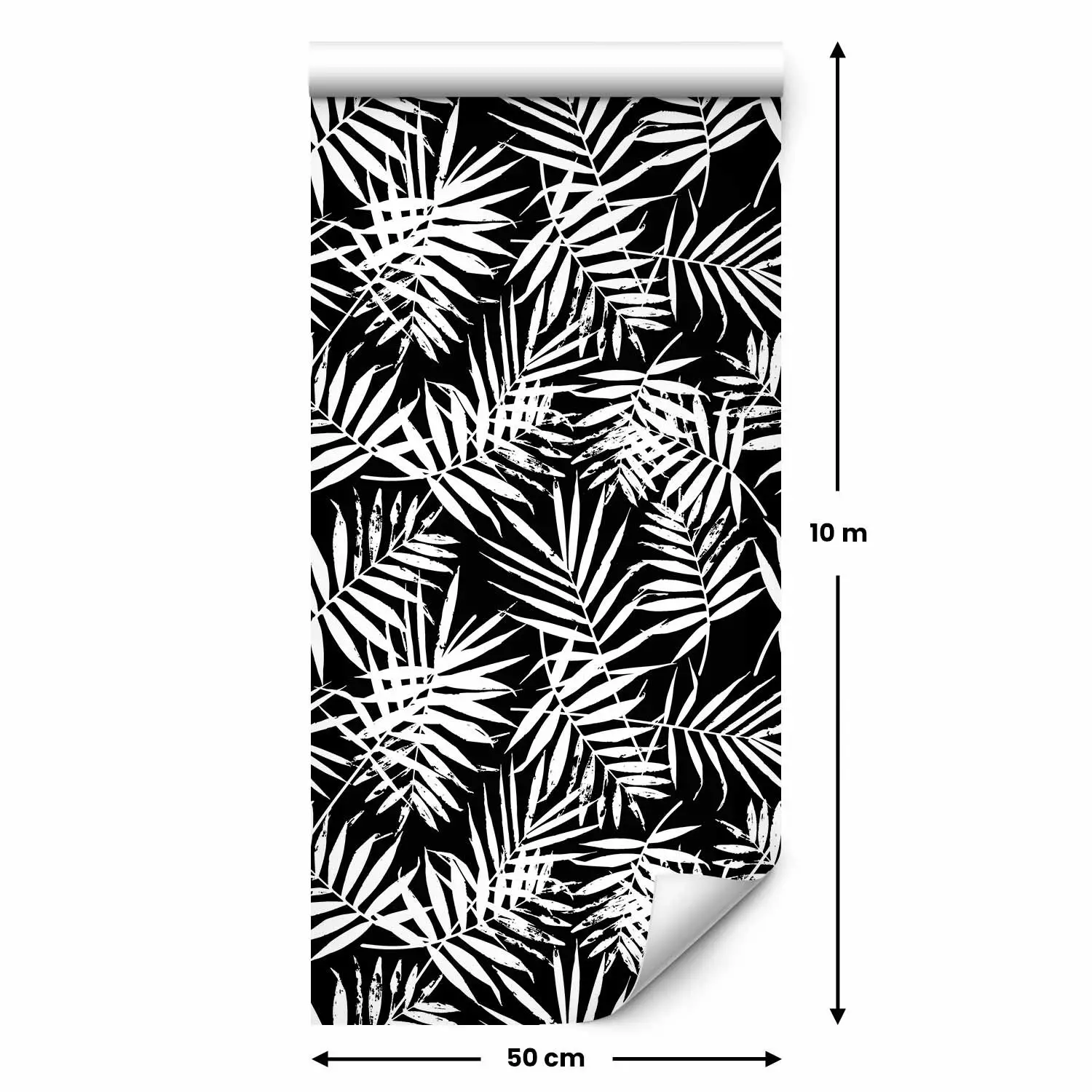 Wallpaper Black and White Jungle