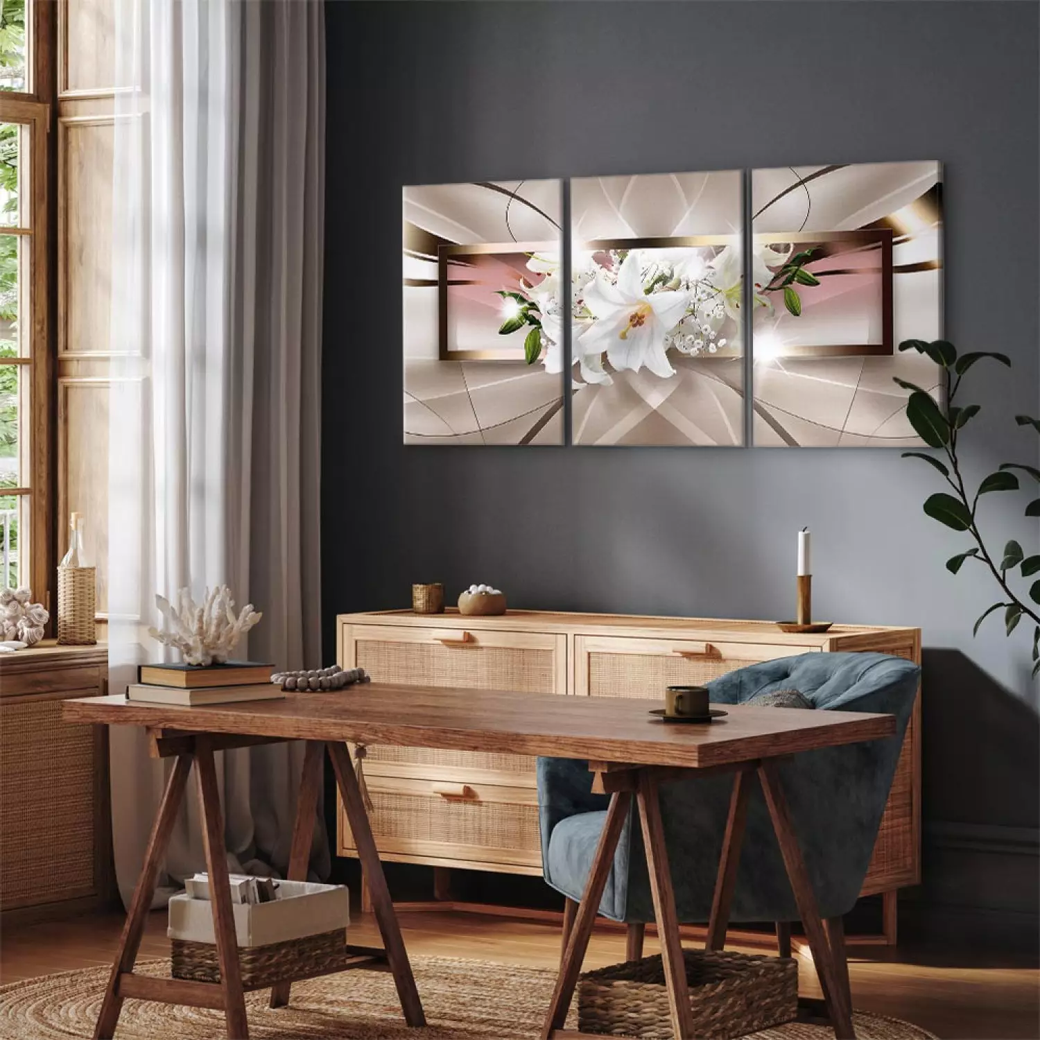 Canvas Emerging from the Underworld (3-piece)