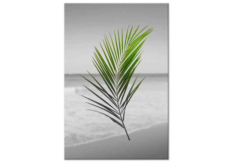 Canvas Green Palm Branch (1 Part) Vertical