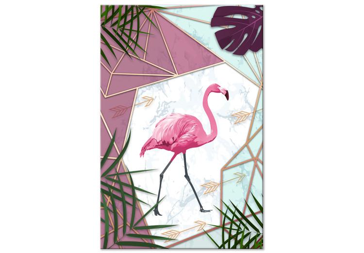 Canvas Flamingo Walk (1 Part) Vertical