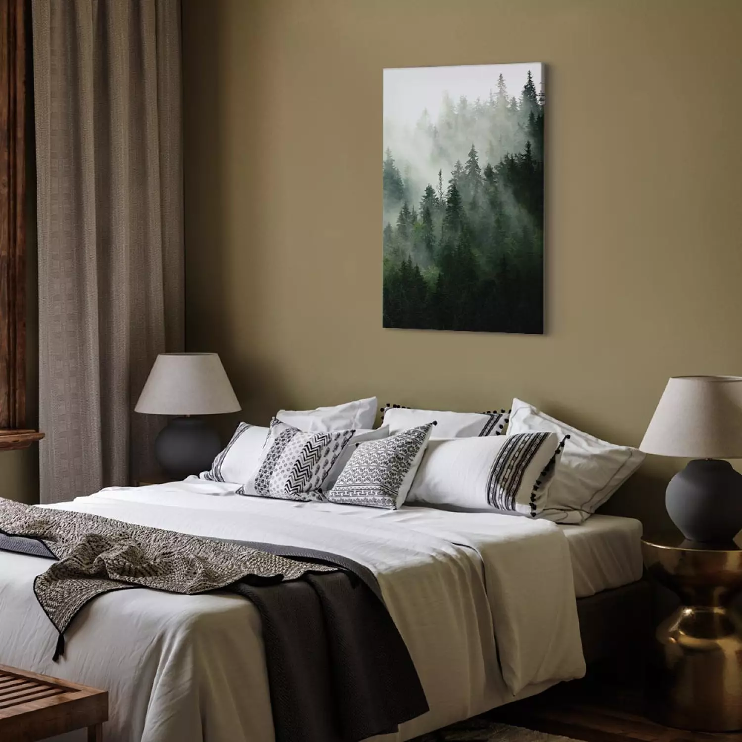 Canvas Print Coniferous Forest Vertical