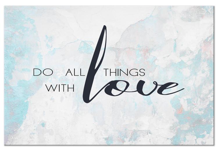 Canvas Do All Things With Love (1 Part) Wide
