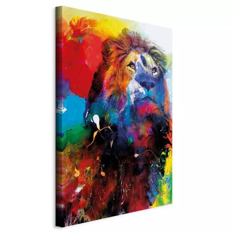 Lion and Watercolours (1 Part) Vertical