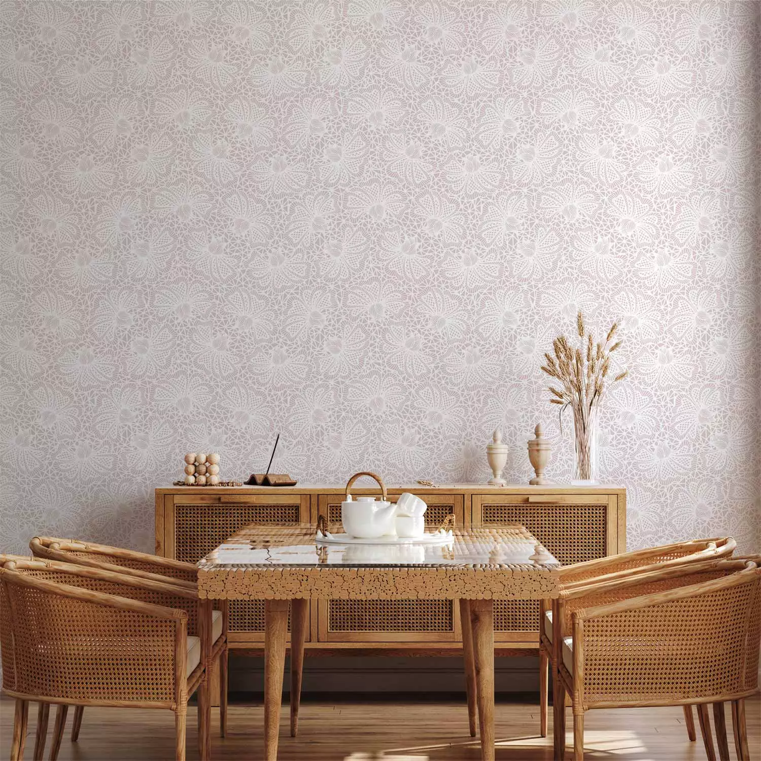 Modern Wallpaper Knitted Ornaments