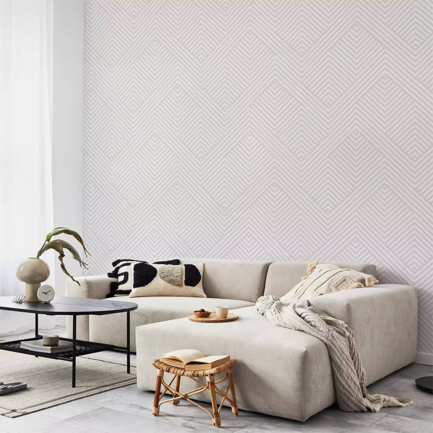 Modern Wallpaper Broken Lines