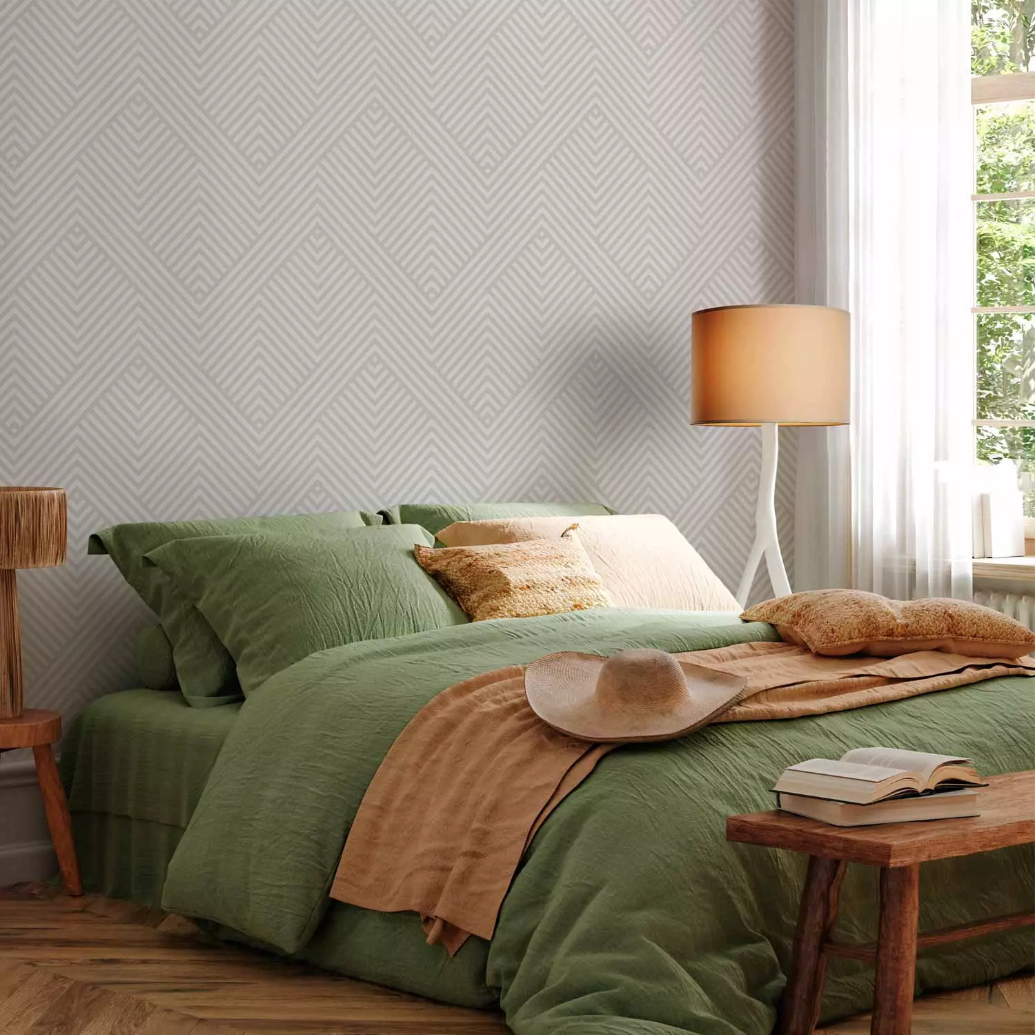 Modern Wallpaper Broken Lines