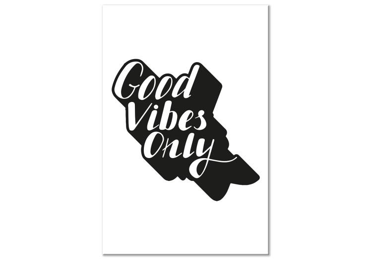 Canvas Only what is good for you - minimalist slogan ‘’Good vibes only’’