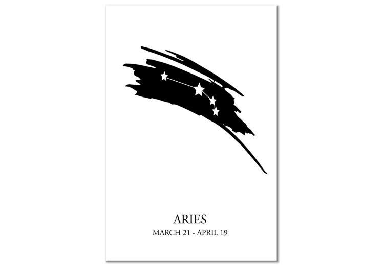 Canvas Aries - Minimalistic graphics with stars and dates