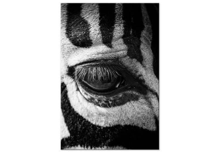 Canvas Animal in Stripes (1-part) - Black and White Zebra