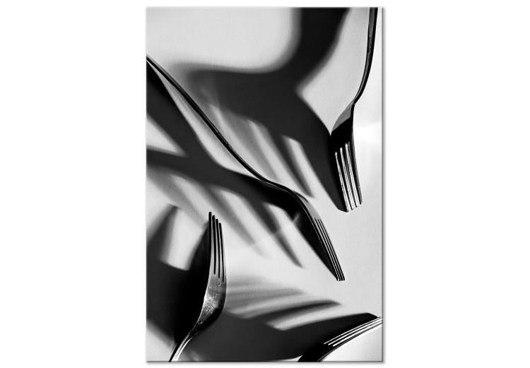 Canvas Shadows of Still Life (1-part) - Black and White Metal Tones