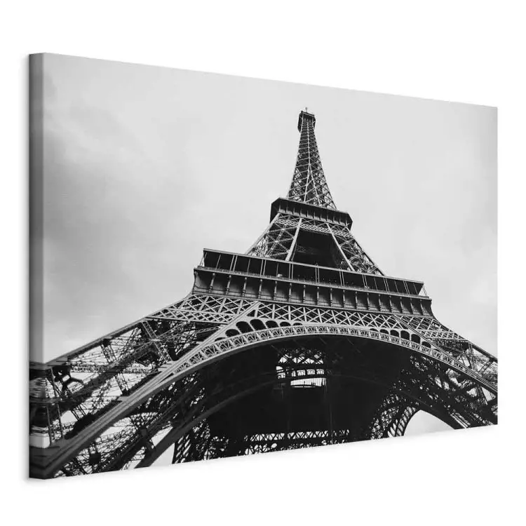 Paris Icon (1-part) - Black and White Architecture of Eiffel Tower