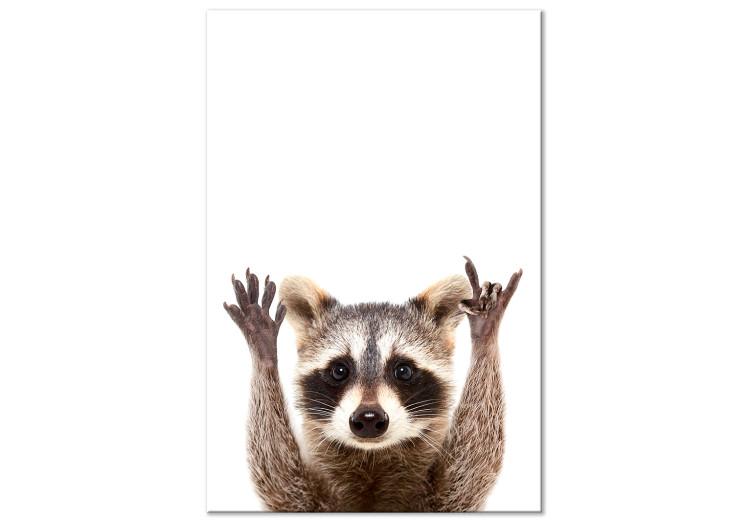 Canvas Raccoon (1 Part) Vertical