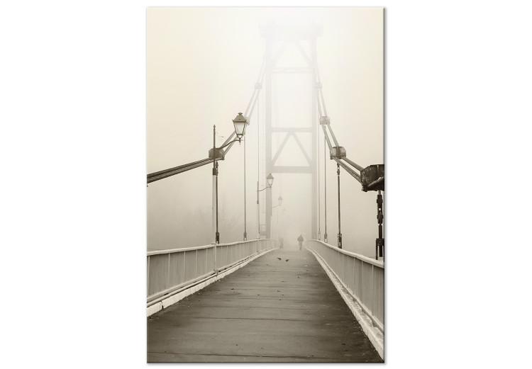 Canvas Bridge in the Fog (1 Part) Vertical