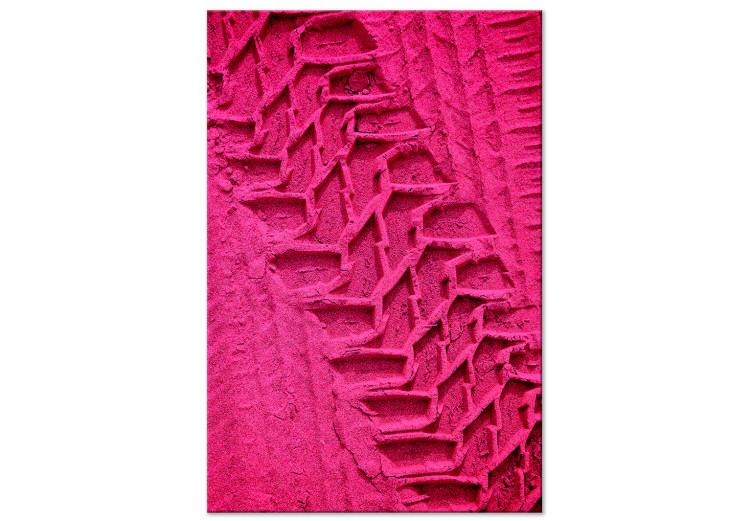 Canvas Exploring Shapes (1-part) - Pink Trends on Textured Background