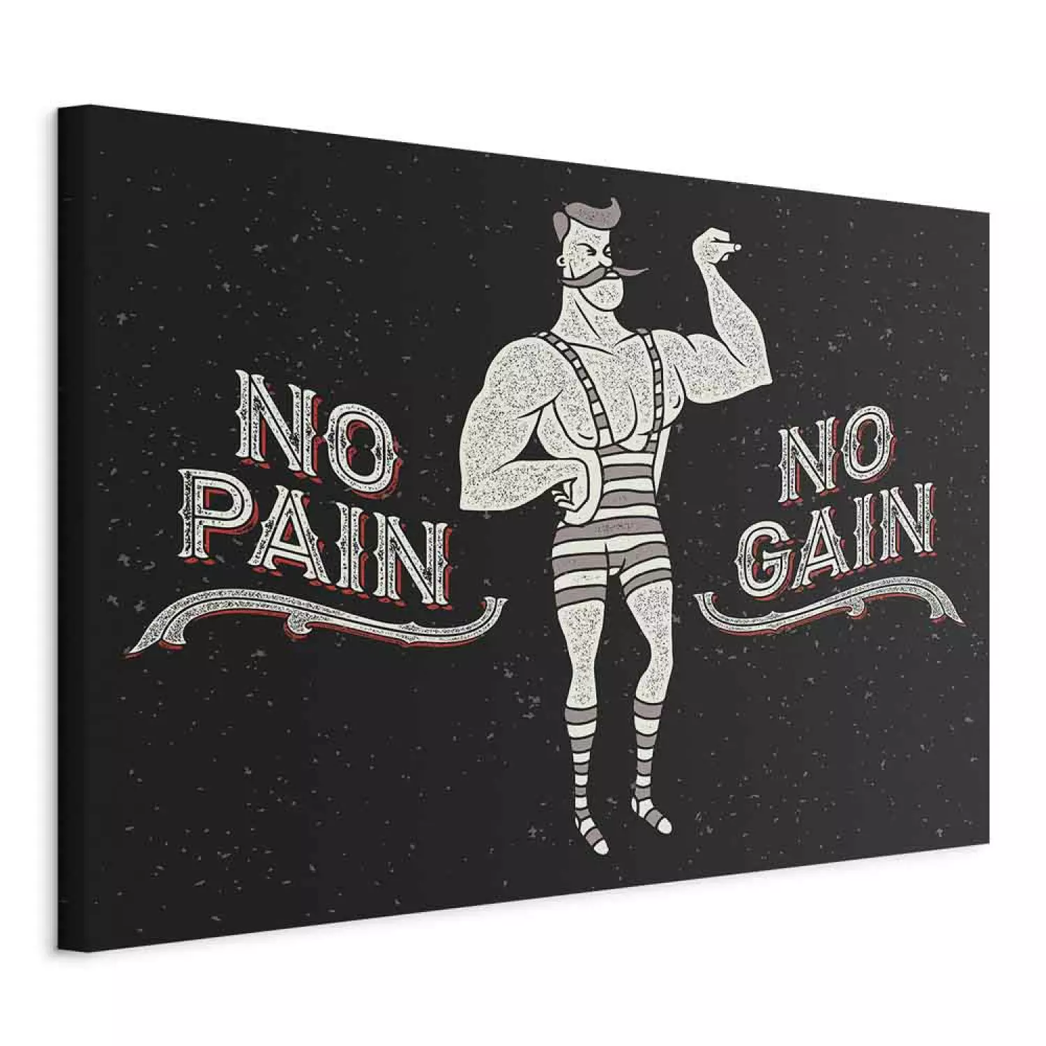 Canvas Work Is the Key to Success - Man on Background with Texts