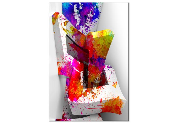 Canvas 3D Space (1-part) - Colorful World of Abstract Forms