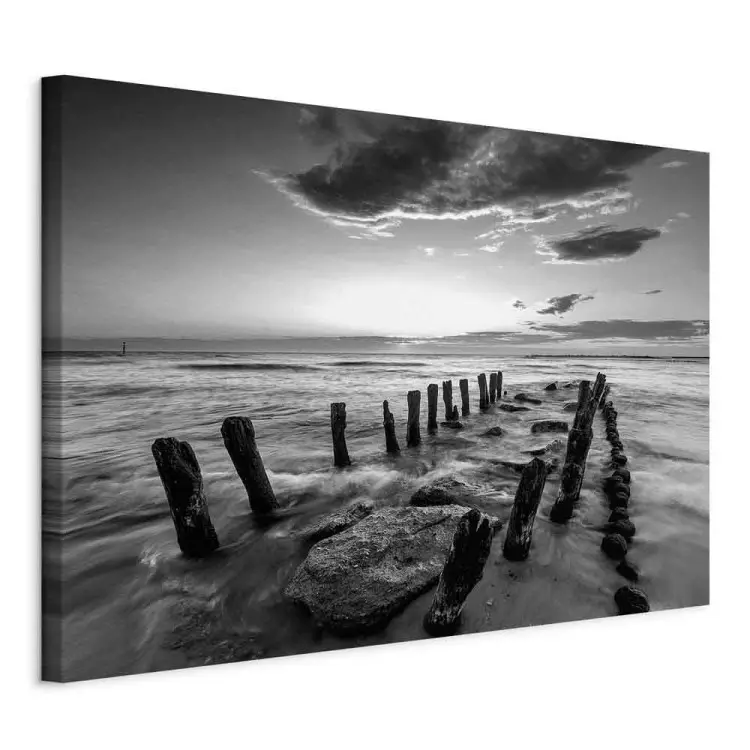 Sound of Waves (1-part) - Sunset Landscape Over Stony Sea