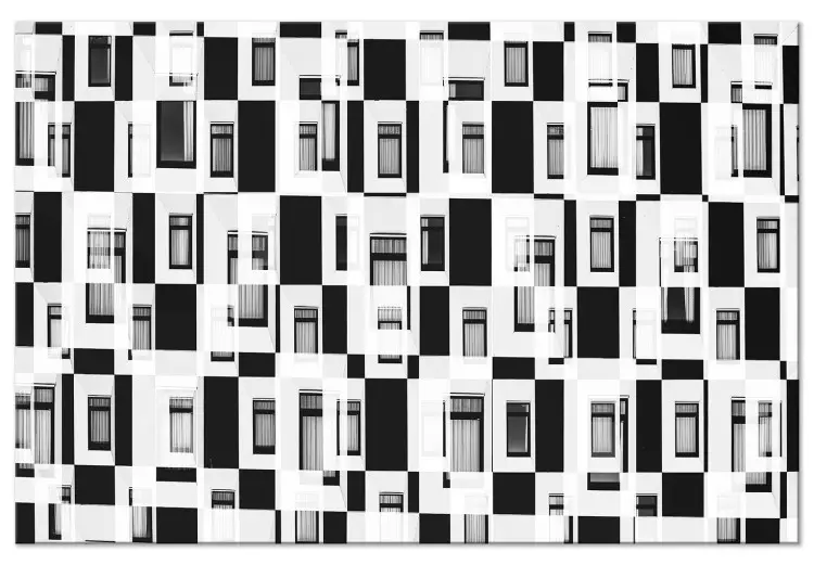 Canvas Through the Window of Abstraction (1-part) - World in Black and White Frames
