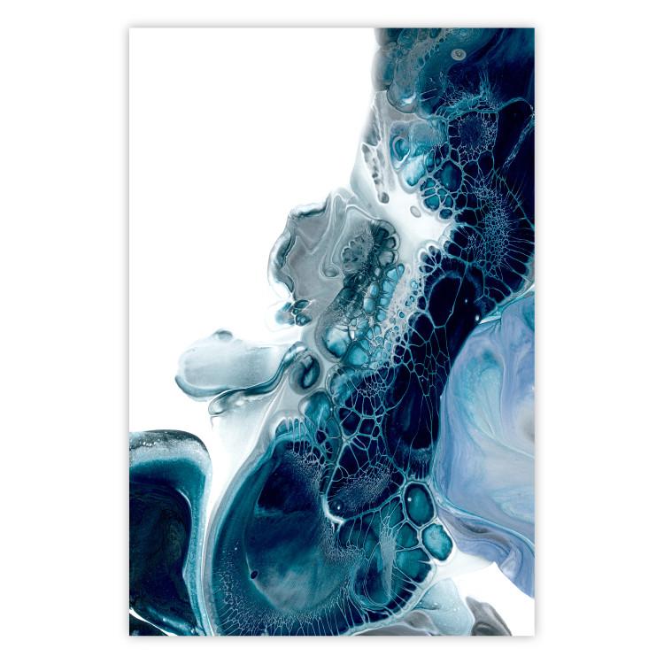 Poster Acrylic abstraction - emerald composition in Scandinavian style