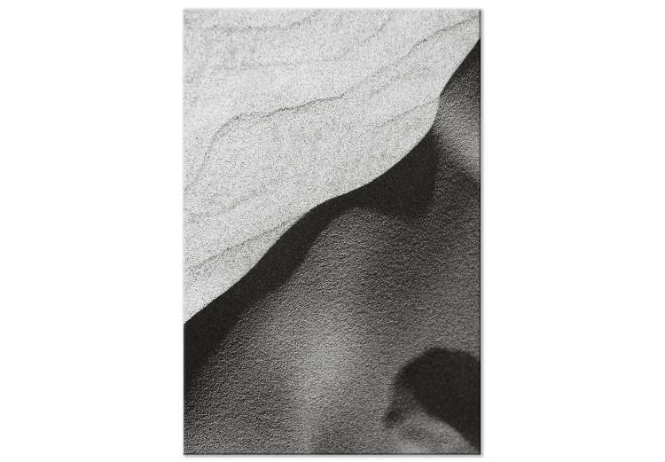 Canvas Desert Shadow (1-part) - Black and White Landscape of Endless Sand